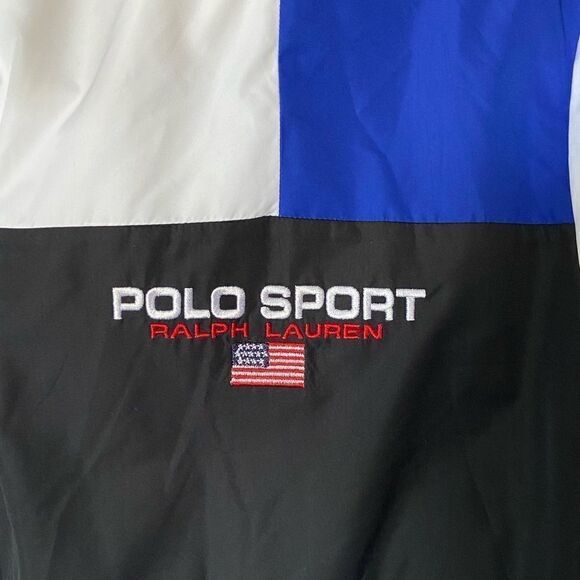 Polo Ralph Lauren Reversible Black Multi Puffer Water Repellent Size M - Picture 12 of 13